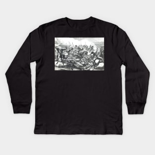 The Charge of the Light Brigade at Balaclava,  Crimean War 1854 Kids Long Sleeve T-Shirt